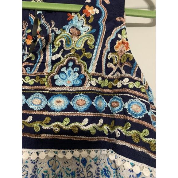 Penelope Project Embroidered Boho Hippie Peasant Babydoll Blouse Top Size S - Picture 2 of 8